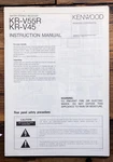 Kenwood KR-V55R KR-V45 Receiver Owner / User Manual *original*. Fixed Price $19.97.