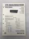 Sony STR-DB830/DB930/V929X Original Service Manual Stereo/fm-am Receiver 1999. Fixed Price $16.88.