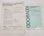 Kenwood KR-V87R / KR-V77R Receiver Service Manual Original. Fixed Price $19.99.