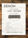 Denon POA-800 Amplifier Service Manual *original*. Fixed Price $19.97.