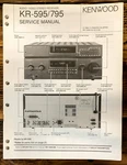 Kenwood KR-595 KR-795 Receiver Service Manual *original*. Fixed Price $14.97.