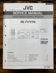 Jvc RX-717VTN Service Manual *original*. Fixed Price $14.97.