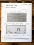 Kenwood KR-595 KR-795 Receiver Service Manual *original*. Fixed Price $14.97.