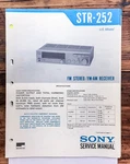 Sony STR-252 Receiver Service Manual *original*. Fixed Price $19.97.