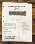 Onkyo TA-RW909 Cassette Service Manual *original*. Fixed Price $24.97.