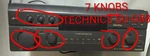 Technics 7 Knob Dial Part Set SU-G88 Amplifier Volume Control Genuine Replace. Fixed Price $39.95.