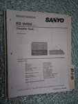 Sanyo RD-W686 Service Manual Original Repair Book Stereo Tape Deck Player. Fixed Price $19.99.