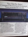 1989 Sony STR-D2010 Am/fm Stereo Receiver Print Advertisement. Fixed Price $12.00.