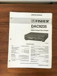 Fisher DAC-9235 Cd Player Service Manual *original*. Fixed Price $16.97.