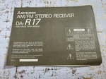 Mitsubishi Am/fm Stereo Receiver DA-R17 Inst. Book Audiophile Brochure Manual Ad. Fixed Price $15.00.