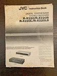 Jvc Digital Synthesizer Stereo Receiver Manual R-X220B R-X220LB. Fixed Price $20.00.