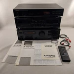 Onkyo Receiver A-RV401 Amplifier TA-RW400 Cassette T-403 W/ Remote Bundle. Fixed Price $345.97.