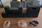 Sony STR-DE475 Receiver With Surround Speakers And Matching Powered Bass. Fixed Price $120.00.