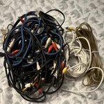 Denon Mixed Lot Audio Video Cables Rca Speaker Wire Various Types. Fixed Price $10.38.