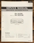 Jvc RX-302 Lbk Receiver Service Manual *original*. Fixed Price $19.97.