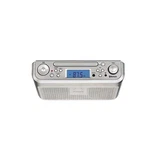 Elite PKCR2713AMZ Under Counter Cd Player With Clock Radio And Bluetooth, Silver. Fixed Price $43.10.