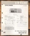 Sony STR-VX300 Receiver Service Manual *original*. Fixed Price $24.97.