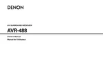 Denon AVR-488 Receiver Owners Manual. Fixed Price $22.24.