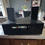 Sony STR-AV970 Stereo Receiver Dolby Pro Logic, Radio Tuner, Speakers, Black. Fixed Price $125.00.
