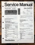 Technics SA-GX910 Receiver Service Manual *original*. Fixed Price $29.97.