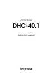 Onkyo Integra DHC-40.1 Amplifier Owners Instruction Manual. Fixed Price $21.99.