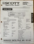 Scott RS550 Am/fm Stereo Receiver Original Service Repair Manual. Fixed Price $14.94.