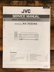 Jvc RX-703 Vbk Receiver Service Manual *original*. Fixed Price $24.97.