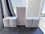 Onkyo Home Theater Surround Sound Speakers Set Of 5 D-120C Wall Mountable. Fixed Price $99.00.