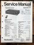 Technics SA-R177 Receiver Service Manual *original*. Fixed Price $24.97.