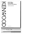 Kenwood KA-892 Amplifier Owners Instruction Manual. Fixed Price $22.24.