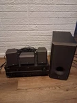Yamaha Natural Sound 5.1 Bundle Receiver HTR-5440 3 Speaker, Sub, No Remote. Fixed Price $160.00.
