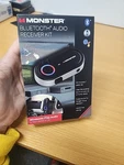Monster Bluetooth Audio Receiver Kit MBA9-1009-BLK Hands-free Siri Google Aux-in. Fixed Price $21.99.