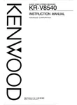 Kenwood KRV-8540 Receiver Owners Instruction Manual. Fixed Price $22.24.