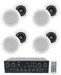 Technical Pro RX400X4 Bluetooth Home Receiver AMP+8) 5.25" White Ceiling Speaker. Fixed Price $288.80.