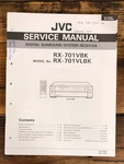 Jvc RX-701 Vbk Receiver Service Manual *original*. Fixed Price $24.97.