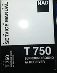 Nad T 750 Receiver Service Manual Original. Fixed Price $29.99.