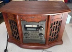 Innovative Tech ITRR-501 Wooden 5-IN-1 Music Center Cd Cassette Radio Lp. Fixed Price $85.00.