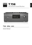 User Manual For Nad T758. Fixed Price $13.64.