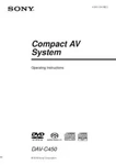 Sony DAV-C450 Home Theater System Owners Manual. Fixed Price $22.24.