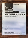 Pioneer SX-V500 Receiver Service Manual *original* #2. Fixed Price $14.97.