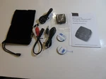 Insignia Portable Bluetooth Audio Receiver, Model: NS-MBTK35, Black. Fixed Price $13.00.