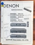 Denon DRA-210 DCM-210 DR-210 Amplifier Cd Cassette Service Manual *original*. Fixed Price $19.97.