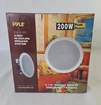Pyle Pro 6.5'' 200W 2-WAY In-ceiling/wall Speaker System White New. Fixed Price $23.99.