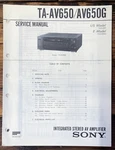 Sony TA-AV650G Service Manual *original*. Fixed Price $19.97.