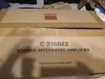 Nad C316BEE Stereo Integrated Amplifier Black With Remote Open Box Tested Works. Fixed Price $265.00.