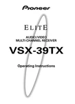 Pioneer VSX-39TX Receiver Owners Manual. Fixed Price $22.24.