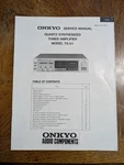 Onkyo Quartz Synthesized Tuner Amplifier Model TX-51 Service Manual D-4646. Fixed Price $54.95.