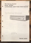 Harman Kardon HK380I HK-380I Receiver Service Manual *original*. Fixed Price $24.97.