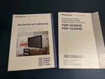 Pioneer Plasma Tv Manual PDP-5040HD PDP-4340HD. Fixed Price $10.00.