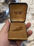 Vintage Dude Gold Tone Tie Bar Clip Clasp Men's Jewelry Accessory Mcm Design. Fixed Price $19.90.